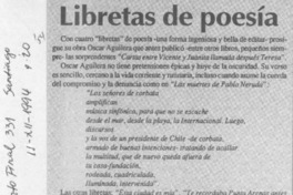 Libretas de poesía  [artículo].