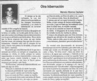 Otra hibernación  [artículo] Marcela Albornoz Dachelet.