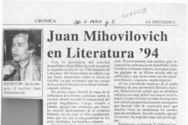 Juan Mihovilovic en Literatura '94  [artículo].