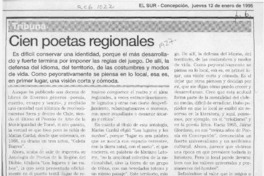 Cien poetas regionales  [artículo] Sergio Ramón Fuentealba.