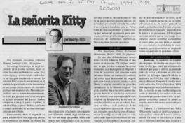 La señorita Kitty  [artículo] Rodrigo Pinto.