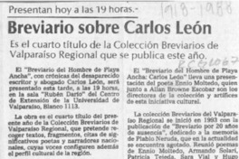 Breviario sobre Carlos León  [artículo].