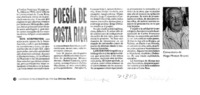 Poesía de Costa Rica  [artículo] Hugo Montes Brunet.