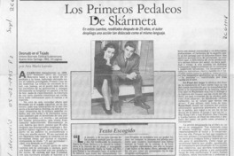 Los primeros pedaleos de Skármeta  [artículo] Ana María Larraín.