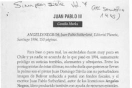 Juan Pablo III  [artículo] camilo Marks.