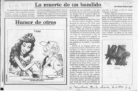 La muerte de un bandido  [artículo] Marino Muñoz Lagos.