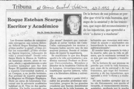 Roque Esteban Scarpa, escritor y académico  [artículo] Erwin Haverbeck O.