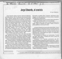 Jorge Edwards, el cronista  [artículo] Enrique Villablanca.