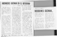 Nicomedes Guzmán en el recuerdo  [artículo] José Vargas Badilla.