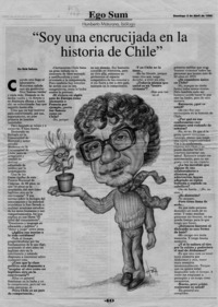 "Soy una encrucijada en la historia de Chile"  [artículo] Ana María Sanhueza.