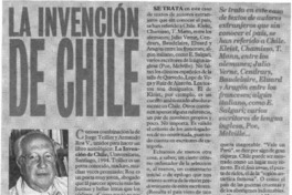 La invención de Chile  [artículo] Hugo Montes Brunet.
