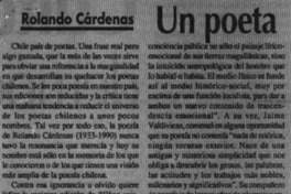 Un poeta singular  [artículo] Ramón Díaz Eterovic.