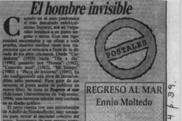 El hombre invisible  [artículo] Antoine Doinel.