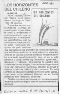 Los Horizontes del chileno  [artículo].