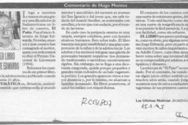 El primer libro de Jorge Edwards  [artículo] Hugo Montes.