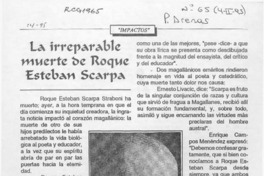 La Irreparable muerte de Roque Esteban Scarpa  [artículo].