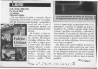 Folclor chileno  [artículo].