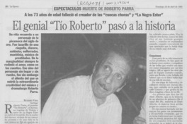 El genial "Tío Roberto" pasó a la historia