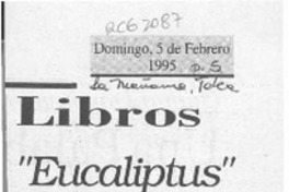 "Eucaliptus"  [artículo] Sergio Bueno Venegas.
