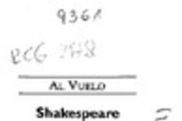 Shakespeare y Cervantes  [artículo].