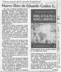 Nuevo libro de Eduardo Godoy G.  [artículo] S. Vial.
