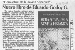 Nuevo libro de Eduardo Godoy G.  [artículo] S. Vial.