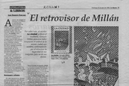 El retrovisor de Millán  [artículo] Luis Ernesto Cárcamo.