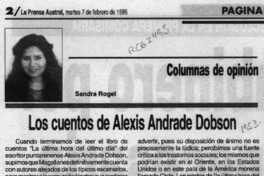 Los cuentos de Alexis Andrade Dobson.
