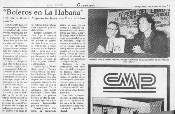 "Boleros en La Habana"  [artículo].
