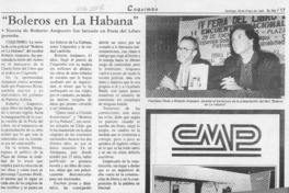 "Boleros en La Habana"  [artículo].