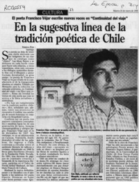 En la sugestiva línea de la tradición poética de Chile  [artículo] Ximena Poo.