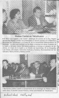 Matías Cardal en Talcahuano  [artículo].