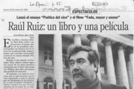 Raúl Ruiz, un libro y una película  [artículo] José María Riba.