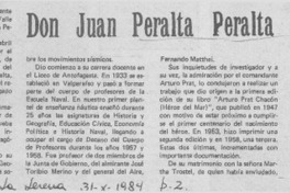 El señor Juan Peralta Peralta