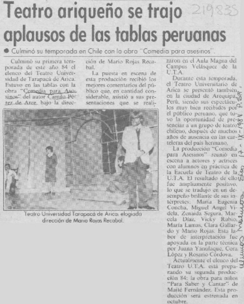 Teatro ariqueño se trajo aplausos de las tablas peruanas