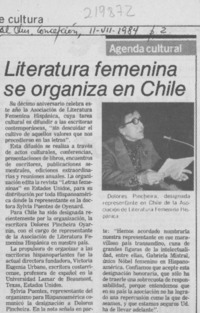 Literatura femenina se organiza en Chile