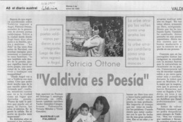 "Valdivia es poesía"  [artículo] M. Z. R.