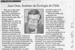 Juan Grau, Instituto de Ecología de Chile  [artículo].