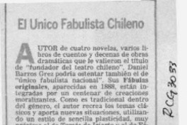 El Unico fabulista chileno  [artículo].