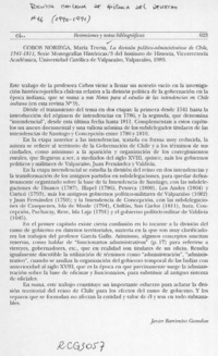 La división político-administrativa de Chile, 1541-1811  [artículo] Javier Barrientos Grandón.