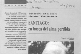 Santiago, en busca del alma perdida  [artículo].