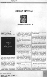 Amor y maleficio  [artículo] Eugenio García-Díaz.