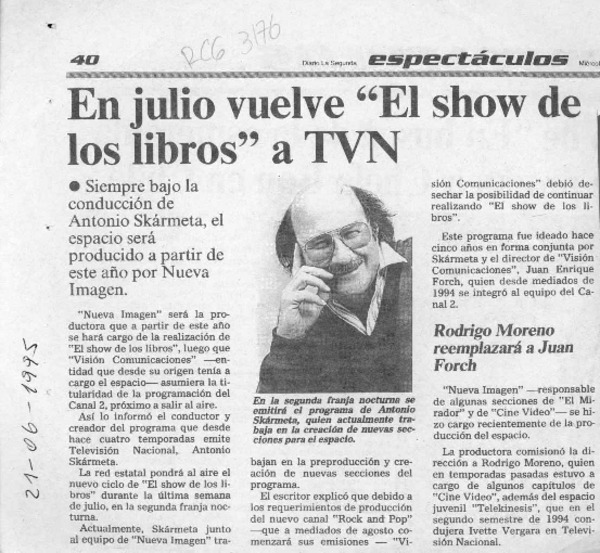 En julio vuelve "El show de los libros" a TVN