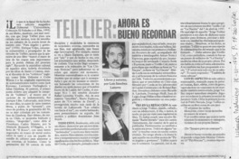 Teillier, ahora es bueno recordar  [artículo] Luis Sánchez Latorre.