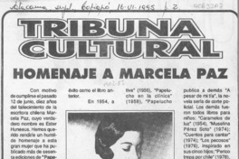 Homenaje a Marcela Paz  [artículo].