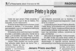 Jenaro Prieto y la pipa  [artículo] G. A. M.