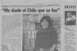 "Me duele el Chile que se fue"  [artículo] Angélica Rivera.