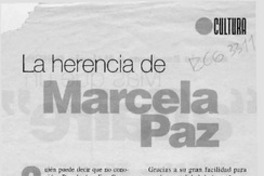 La herencia de Marcela Paz