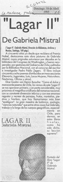 "Lagar II"  [artículo].