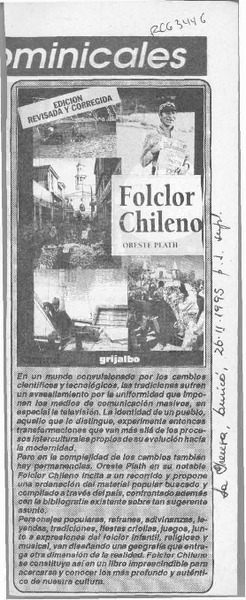 Folclor chileno  [artículo].
